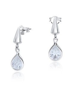 Charming Teardrop Silver Stud Earring STS-3282